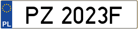 Trailer License Plate